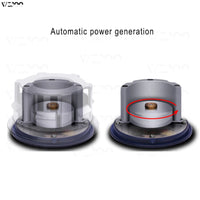 Cache-Moyeux LED Flottants Lumineux, Set de 4, Mercedes, BMW, Audi, VW, Toyota, Lexus, Hyundai, Sans Batterie