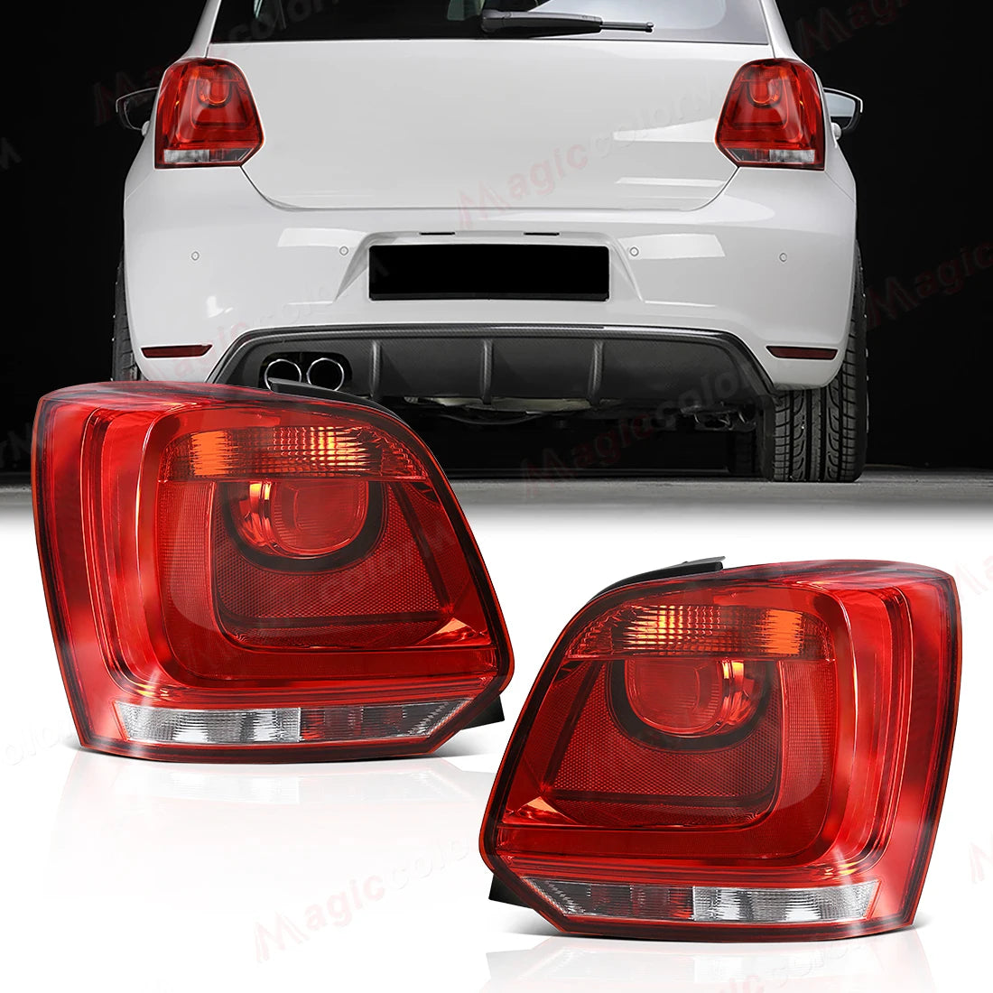 Feux Arrière VW Polo 6R 2009-2014 Sans Ampoule 12V