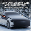 Housse Pare-Brise Voiture Hiver Grande Taille 280 x 235 cm Noire