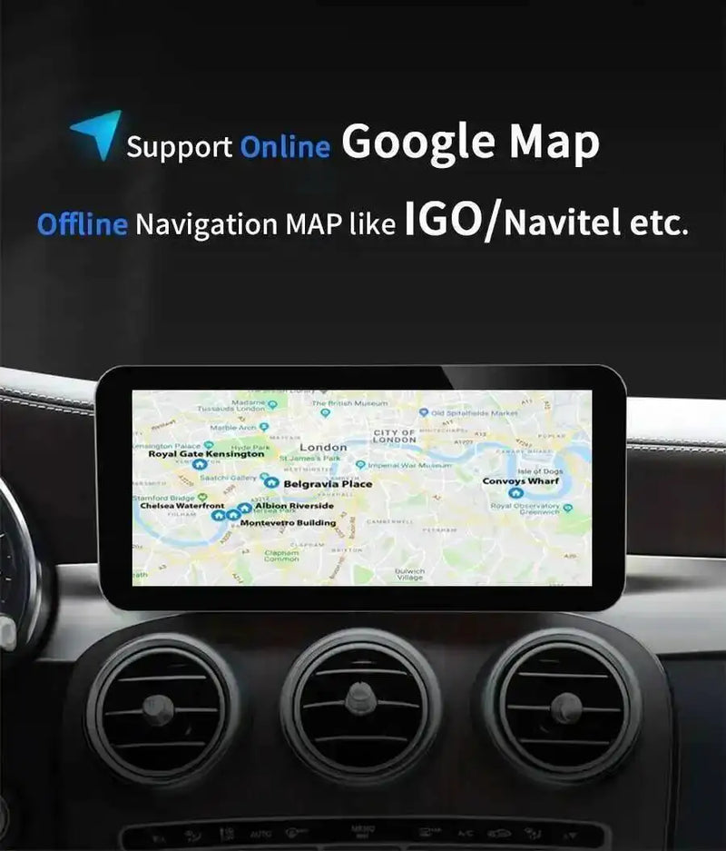 Autoradio Android Mercedes ML GL GLE GLS W166 X166 2012-2018 Écran 14,9 pouces CarPlay GPS
