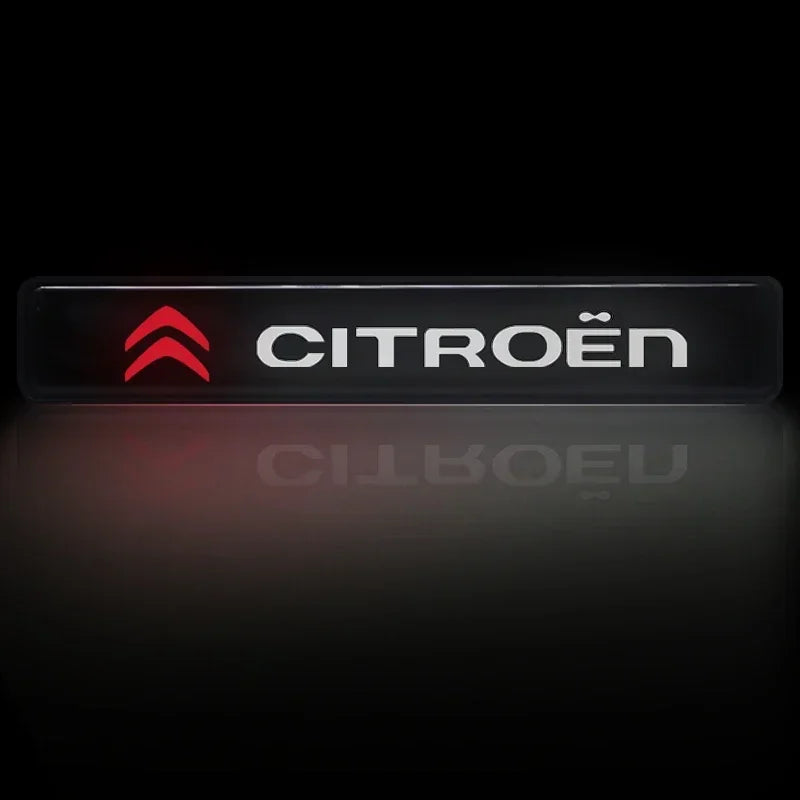 Logo LED Citroën Emblème Lumineux Plaque Avant 16 cm