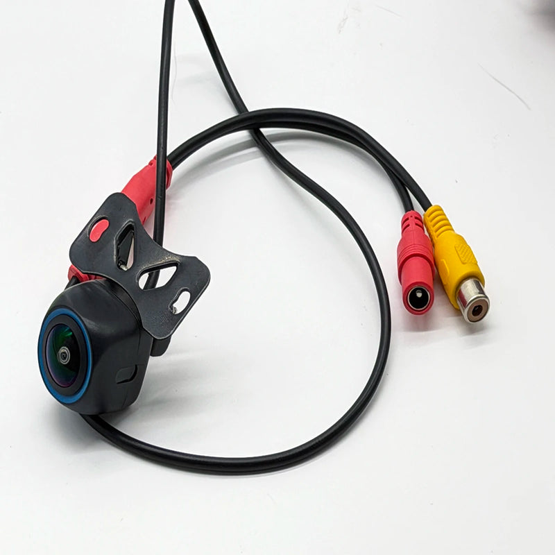 Caméra de Recul AHD Fisheye Bague Bleue Support Métal
