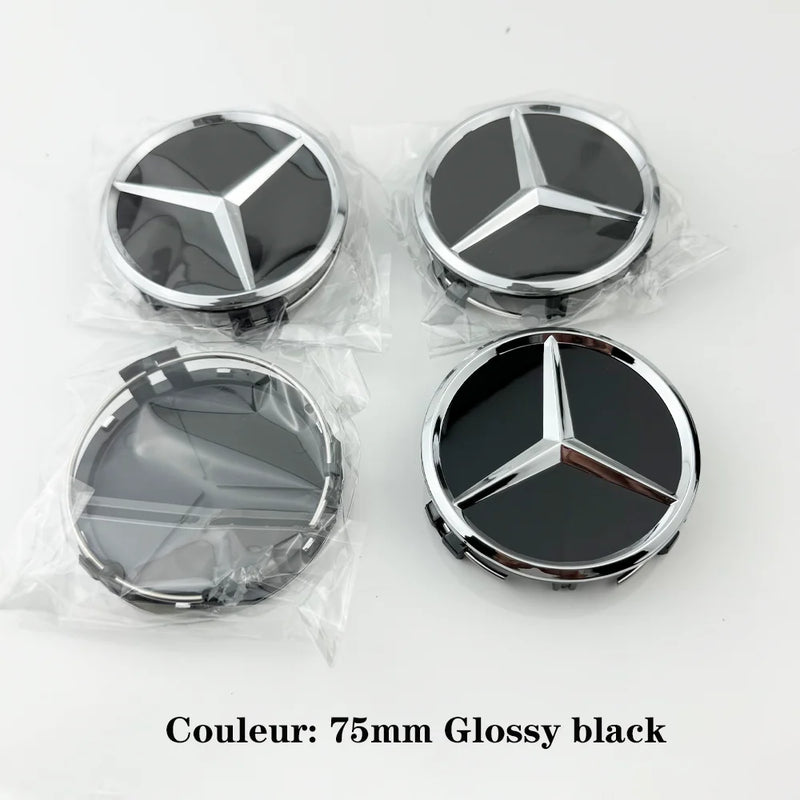 Cache-Moyeux Mercedes AMG W204 W205 GLA GLC 75mm — vue d'ensemble