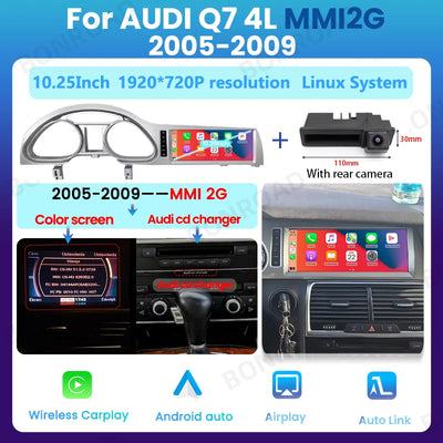 Autoradio CarPlay Android Auto Audi Q7 4L 2005-2015
