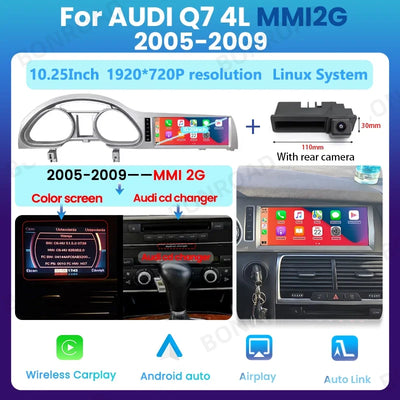 Autoradio Audi Q7 4L 2005-2015 CarPlay Android Auto