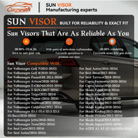 Seitliche Sonnenblenden Volkswagen Touran T-Roc Multivan T7
