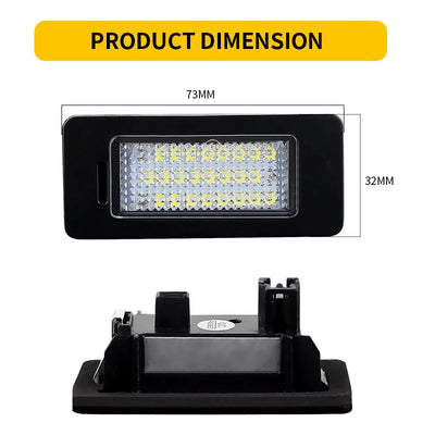 Éclairage de Plaque LED Skoda Octavia Superb Fabia
