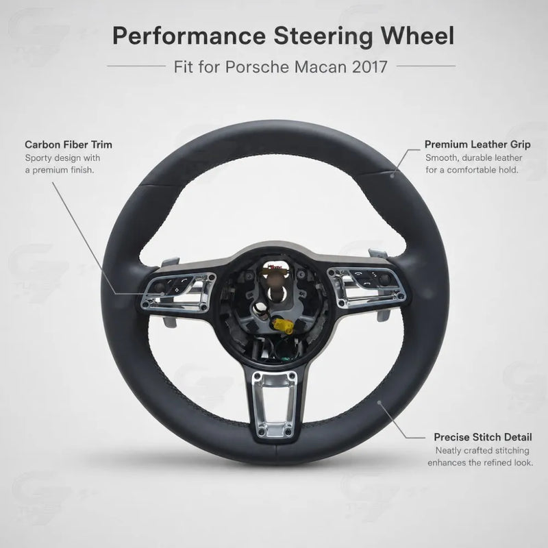Lederlenkrad für Porsche 911 GT3 Carrera Turbo 718 Macan Cayenne Panamera 970 971 991 95B 958 982 981 9YA 997 987