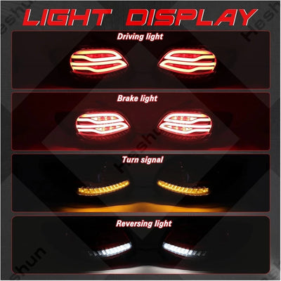 Feux Arrière LED Peugeot 206 207 1998-2013 Paire