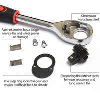 46-Piece Socket Set with Ratchet for Car