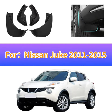 Garde-Boue Nissan Juke 2011-2015 Jeu de 4 Bavettes Avant et Arrière Anti-Éclaboussures