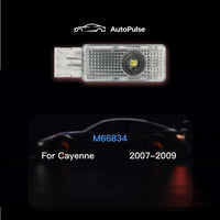 Projecteur Porte Porsche 911, Cayenne, Panamera, Macan, Boxster, Cayman, Lot de 2, 7 Motifs