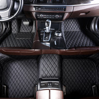 Tapis de Sol Renault Clio 4 2013-2018 Cuir Surpiqué Sur Mesure Jeu Complet Avant et Arrière