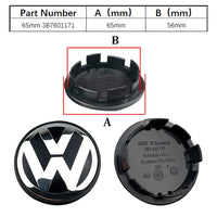 Cache-Moyeux Volkswagen VW Golf Polo Passat 55mm 76mm — détail de fixation