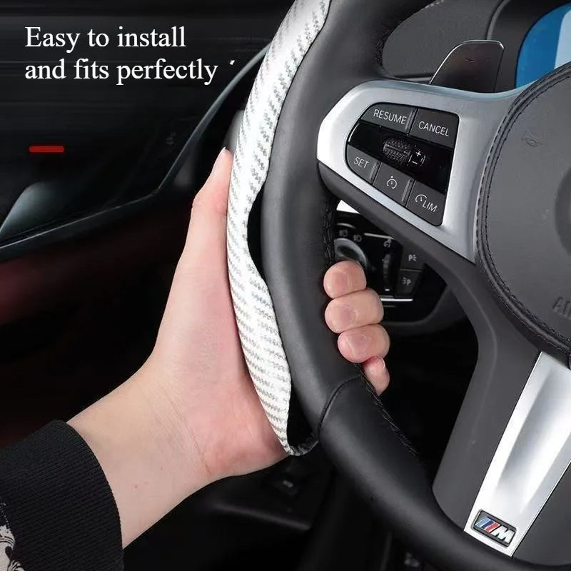 Surcouches de Volant à Clips Aspect Carbone Dacia Sandero Stepway Duster Jogger Bigster Spring Logan