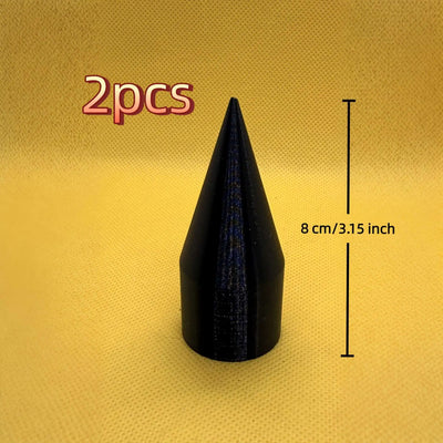 Cache-Écrous de Roue Coniques Noirs 22 mm