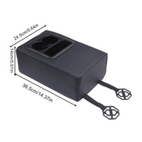 Accoudoir Central Arrière Universel Boîte de Rangement Simili Cuir 36,5 cm
