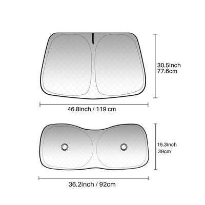 Pare-Soleil Pare-Brise Fiat 500 et Abarth 595 Pliable