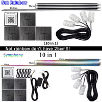 Kit Éclairage d'Ambiance LED Acrylique 18 en 1 Voiture