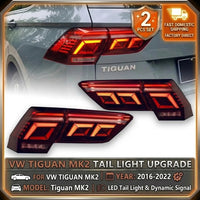 Feux Arrière LED Dynamiques Volkswagen Tiguan II MK2 2016-2022 Paire
