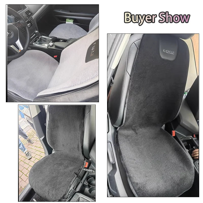 Siège Chauffant Voiture 12V Velours Granulaire Simple ou Double