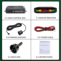 Radar de Recul 4 Capteurs 22 mm Écran LED Rétroéclairé