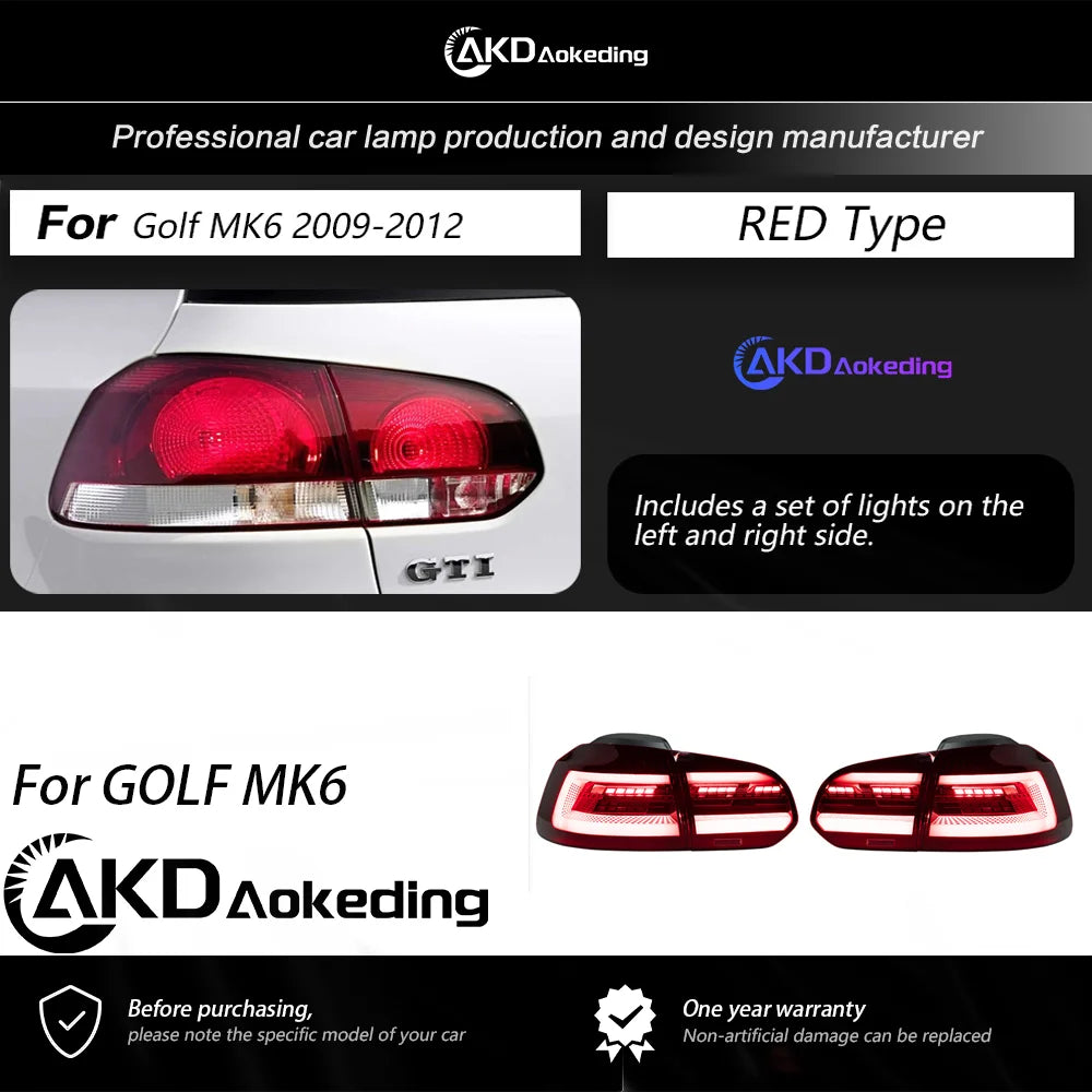 Feux Arrière LED Volkswagen Golf 6 2009-2012