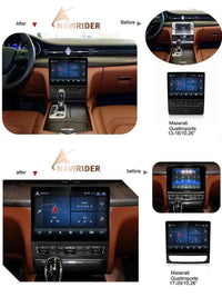 Autoradio Android 13 Maserati Quattroporte 2013-2020 Écran 12,3 Pouces CarPlay GPS 4G