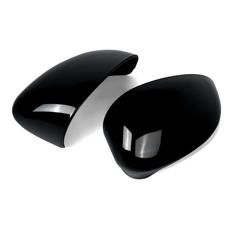 Coques de Rétroviseurs Fiat 500 2007-2023 Noir Brillant Paire Gauche et Droite en ABS