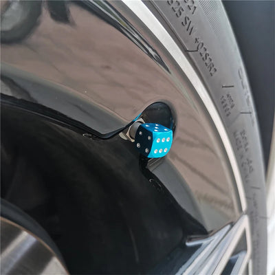 Bouchons de Valve Universels Dés Aluminium Anti-Poussière
