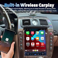 Autoradio Android 14 Écran Vertical 12,1 Pouces Maserati Quattroporte 2004-2012 CarPlay GPS