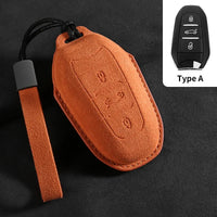 Coque de Clé Peugeot Citroën Suédine Clé Repliable ou Fixe 3 Touches