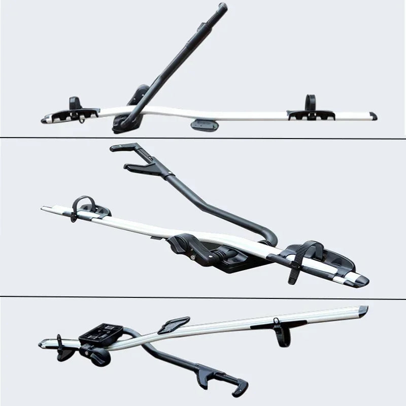 Porte-Vélo de Toit en Alliage d'Aluminium pour VTT et Vélo de Route avec Verrouillage Antivol, 6 Versions