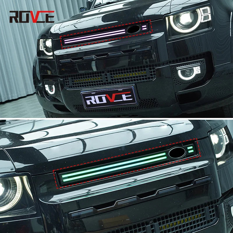 Calandre LED Dynamique Land Rover Defender 90 110 2020-2025 Bandeau Multicolore