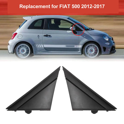 Coque d'Angle de Rétroviseur Noire Gauche et Droite Anti-Rayures