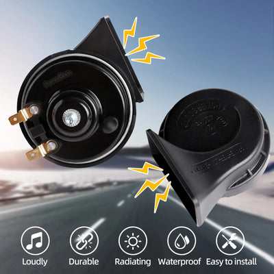 Klaxon de Voiture PowerHorn 120 dB Double Tonalité 12V