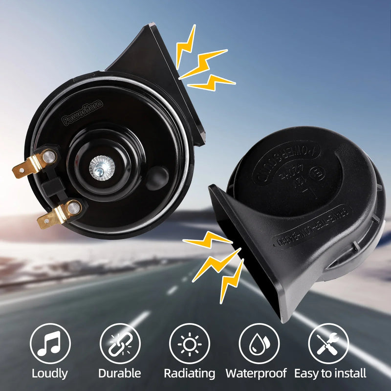 Klaxon de Voiture PowerHorn 120 dB Double Tonalité 12V