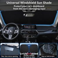 Pare-Soleil Pare-Brise Voiture Pliable avec Sac de Rangement