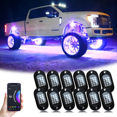 Éclairage d'Ambiance LED RGB Sous Caisse 4x4 SUV