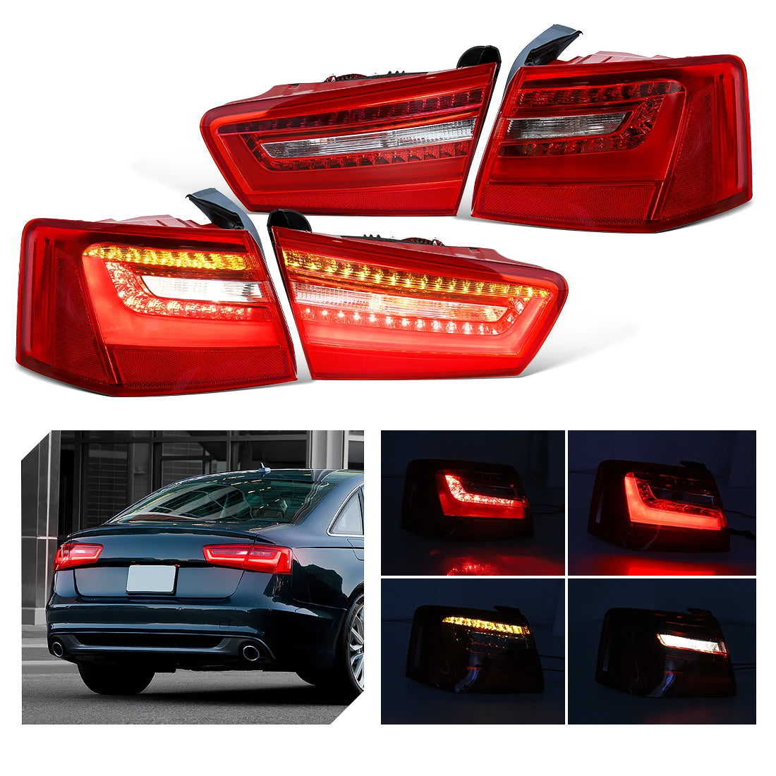 Feu Arrière LED Audi A6 C7 2010-2016 Clignotant