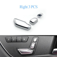 Cache-Boutons de Réglage de Siège Mercedes W204 W212 W166 — vue de trois quarts
