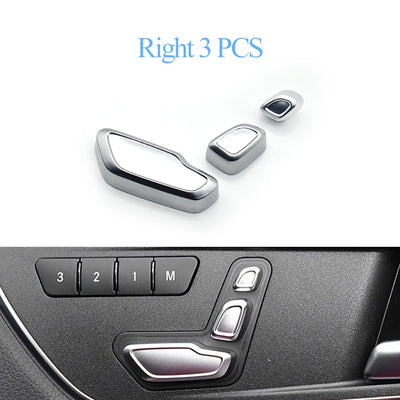 Cache-Boutons de Réglage de Siège Mercedes W204 W212 W166