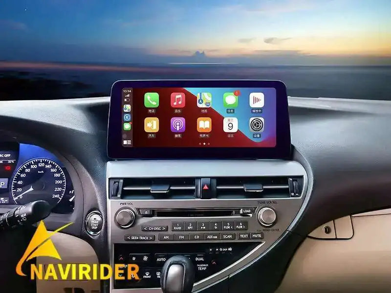 Autoradio Android 14 Écran QLED 12,3 Pouces Lexus RX 270 350 450h 2009-2015 CarPlay Double Système