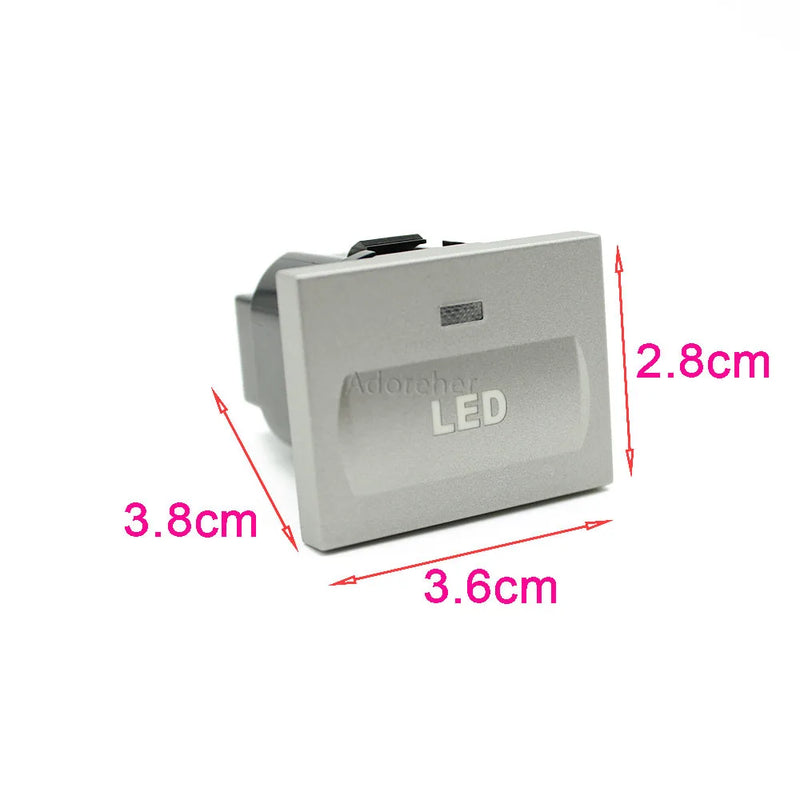 Bouton Interrupteur LED Argent Ford Focus 2 2009-2011 — vue d'ensemble