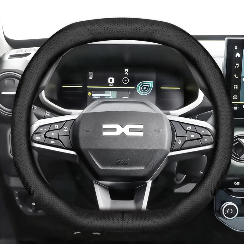Housse de Volant en Cuir Respirant Ultra-Mince Dacia Sandero Stepway Duster Jogger Bigster Spring Logan