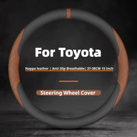 Couvre Volant Toyota Camry, RAV4, Highlander, Avalon, Sienna, Venza en Cuir Nappa Perforé, 8 Coloris