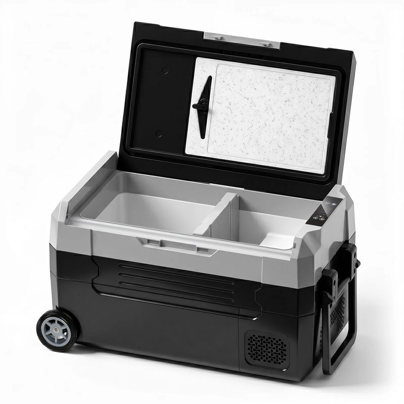 Réfrigérateur de Voiture Podofo 35 L 45 L 55 L Glacière Électrique à Compresseur avec Application et Roues