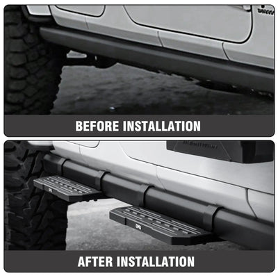 Marchepieds Aluminium Jeep Wrangler JL 4 Portes 2018-2025