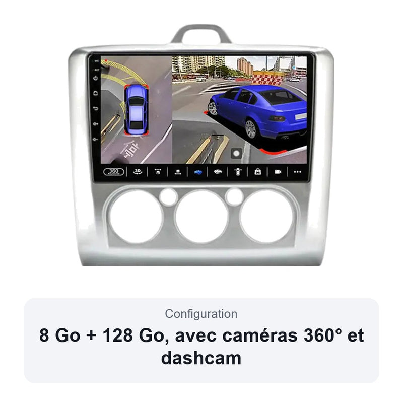 Autoradio CarPlay Ford Focus 2 2004-2011 Android Écran Tactile