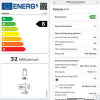 Réfrigérateur de Voiture Patbrela 20 L 40 L 45 L Compresseur 12/24 V avec Contrôle par Application